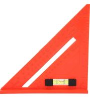 Carpentry Triangle with Level – Heavy Duty Aluminum 45°/90° Right Angle Checker, Integrated Bubble Vial | 300mm Legs, Anodized Finish | UAE Woodworker Framing & Layout Precision Tool 